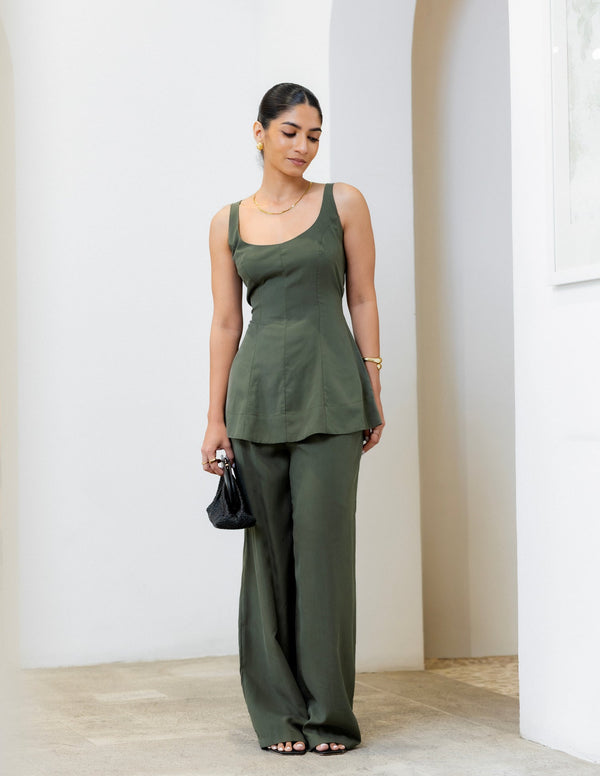 High Waist Pleated Pant