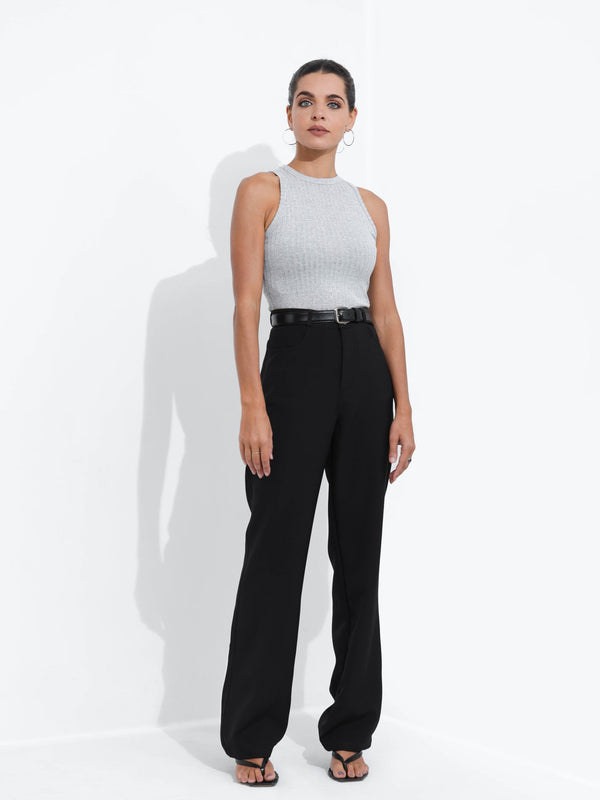 Straight Leg Basic Pant