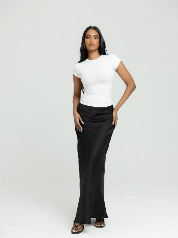 Rue High Neck Fitted Top