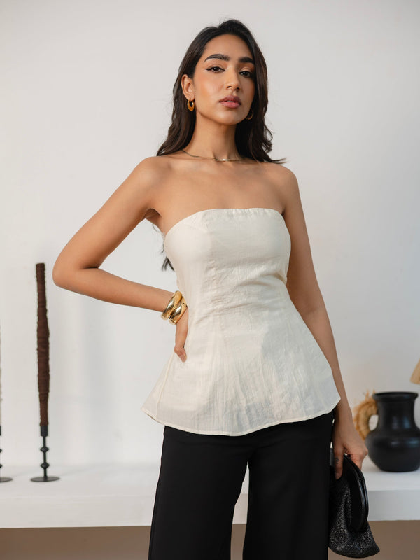 Seam Detailed Tube Top