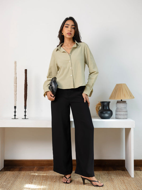 Regular Fitted Crop Shirt