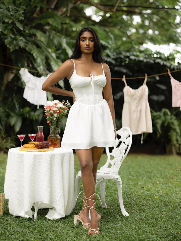 Bustier Detailed Corset Mini Dress