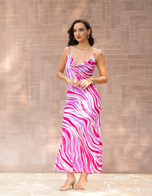 Cowl Neck Maxi Dress